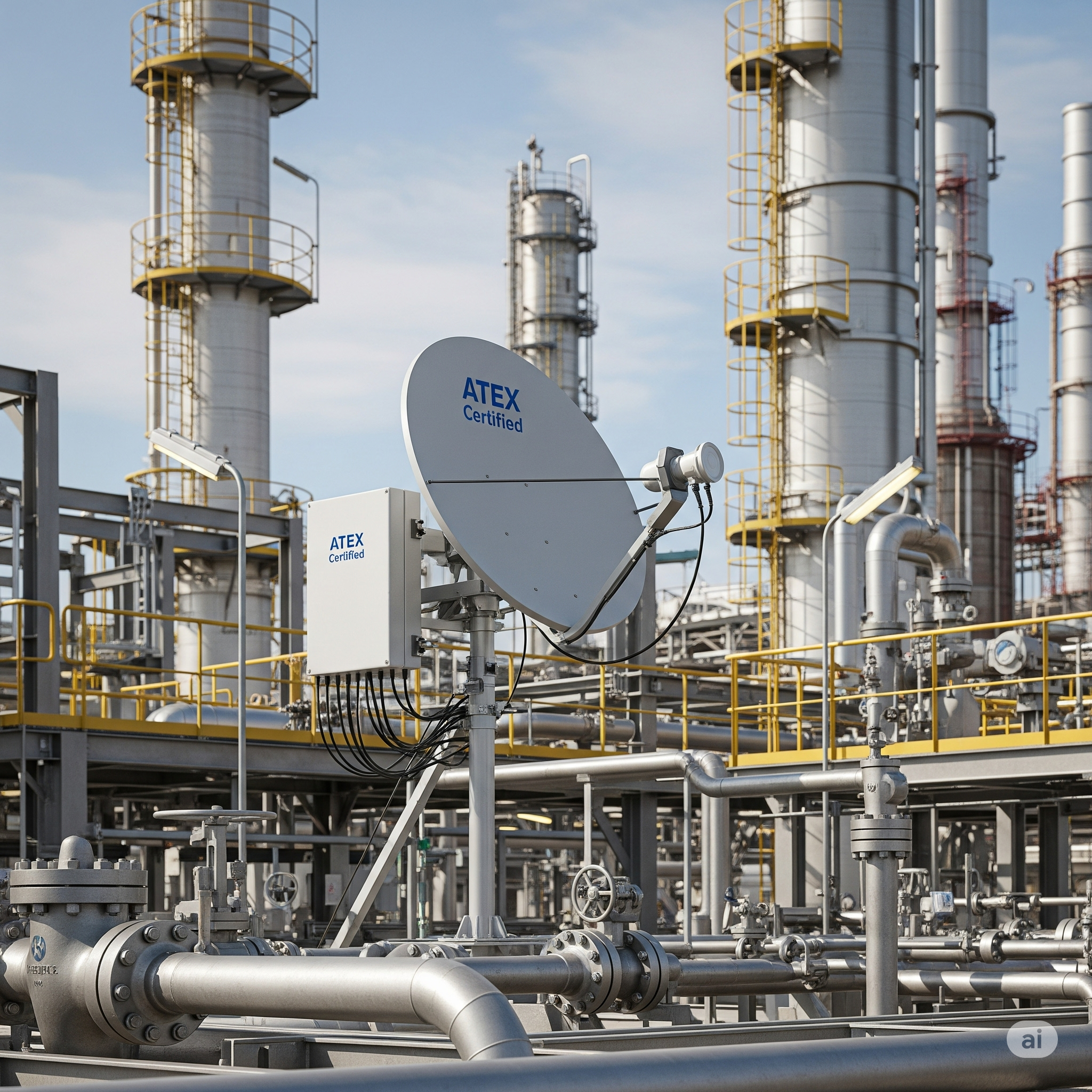 JabaSat Comunicación Satelital Confiable para Refinerías y Entornos ATEX en mexico