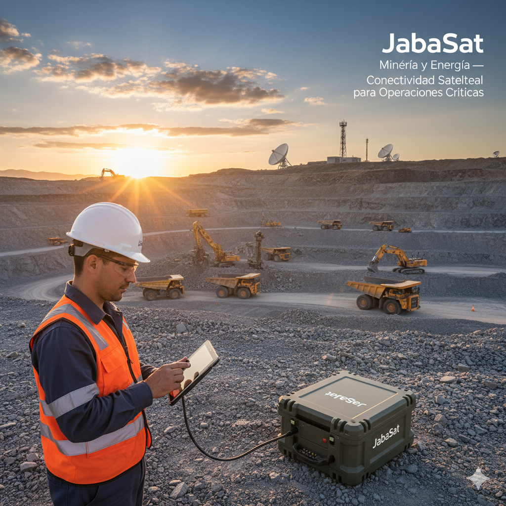JabaSat Minería y Energía: Conectividad Satelital para Operaciones Críticas en Zonas Remotas